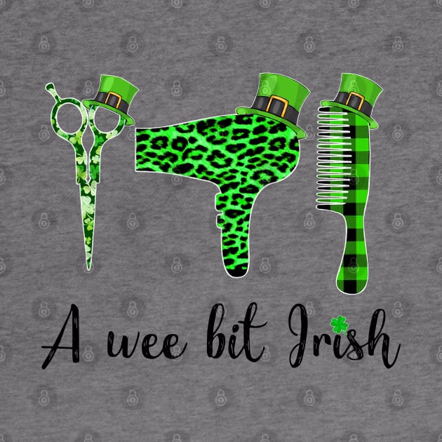 A Wee Bit Irish Hair Stylist St Patrick_s Day Funny Gift by HomerNewbergereq